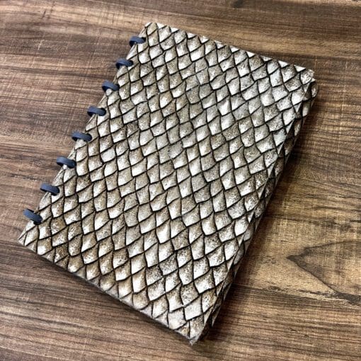 Ancient White Dragonskin Leather Wrap