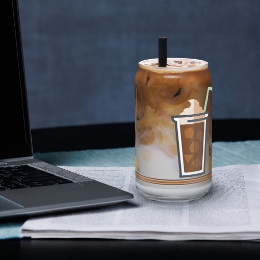 Roll Initiative Can Glass with Lid and Straw - 画像 (5)