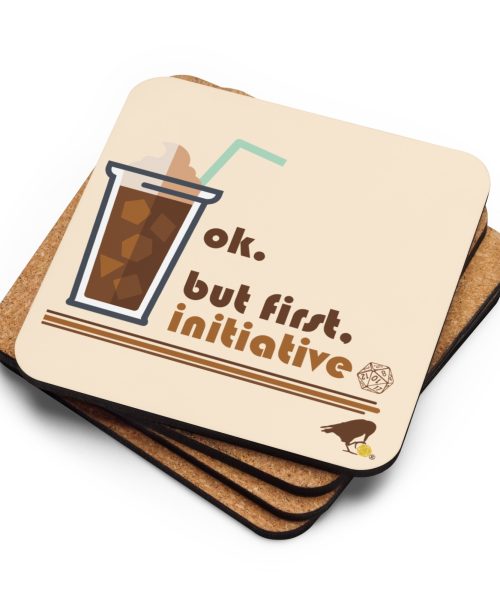 Cork-back coaster