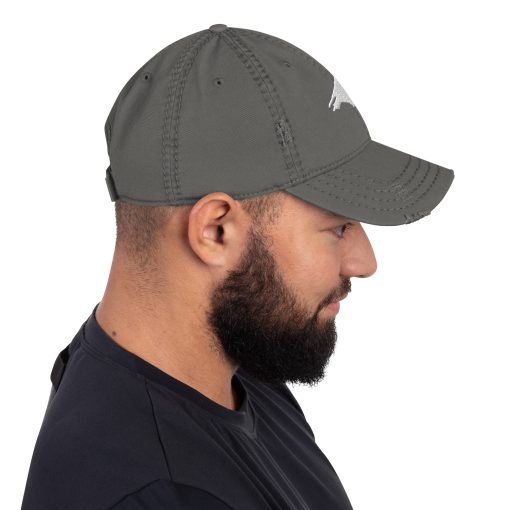 Raven Logo Distressed Dad Hat - Image 12