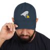 Raven Logo Distressed Dad Hat - Image 6