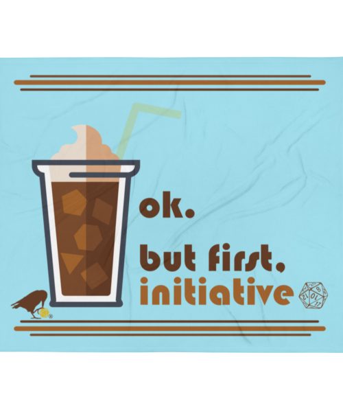 Roll Initiative Fleece Throw