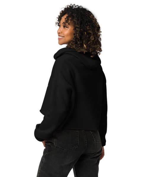 White Raven Women's Crop Hoodie