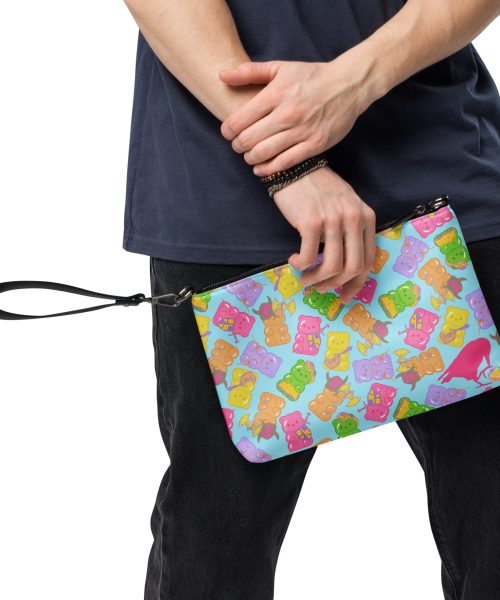 Magic and Mystery Bag o' Bears Blue Crossbody Bag