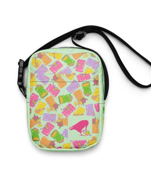 Magic and Mystery Bag o' Bears Green Utility Crossbody