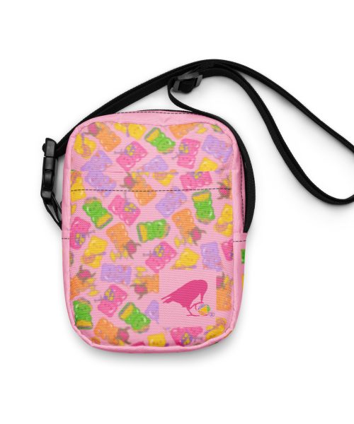 Magic and Mystery Bag o' Bears Pink Utility Crossbody
