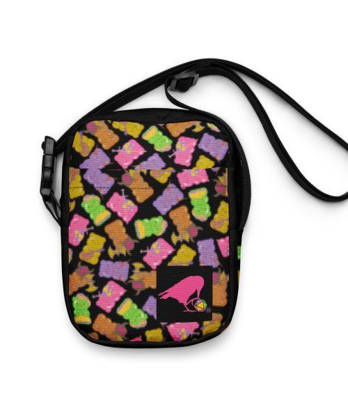Magic and Mystery Bag o' Bears Black Utility Crossbody
