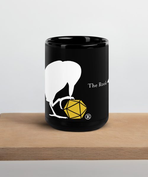 White Raven Black Mug