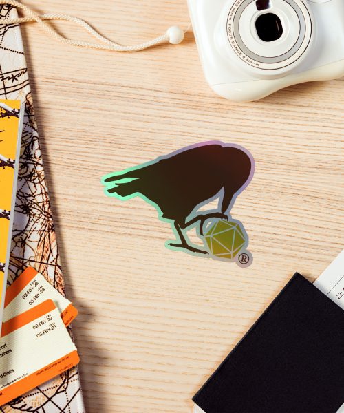 Raven Logo Holographic Sticker