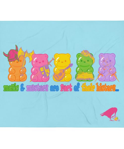 Magic and Mystery Blue Fleece Throw