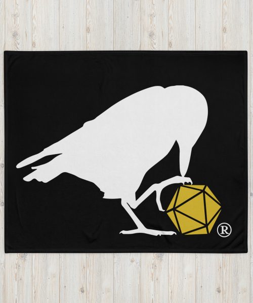 Raven Logo Fleece Throw