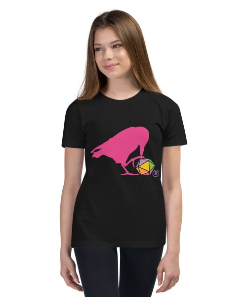 Pink Raven Logo Youth Tee