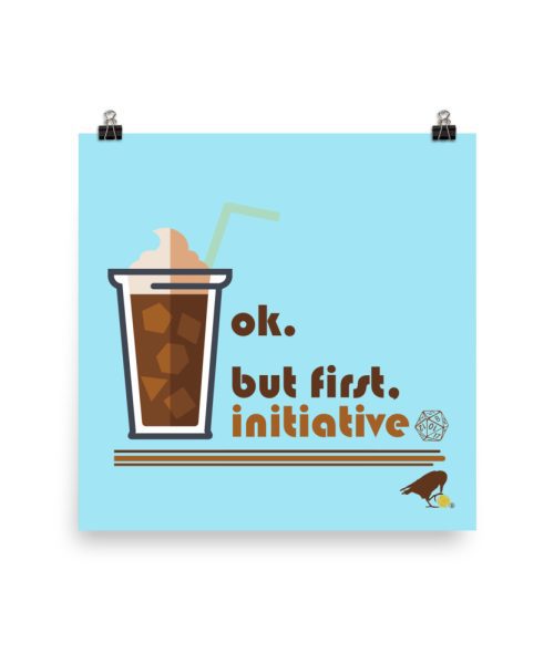 Roll Initiative Wall Print