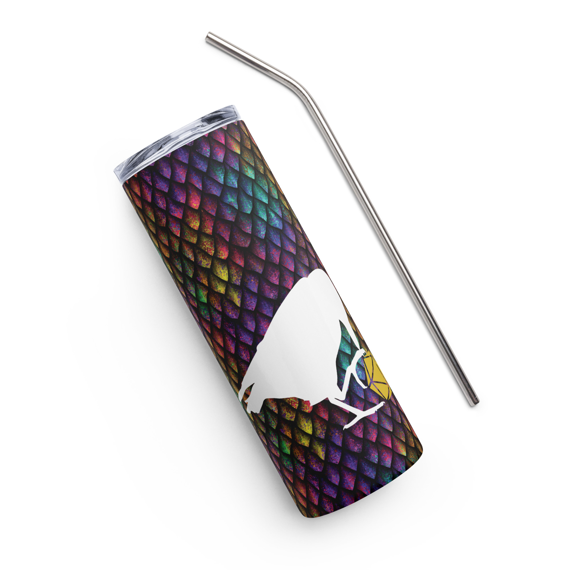 Rainbow Dragonscale Stainless Tumbler - Image 3