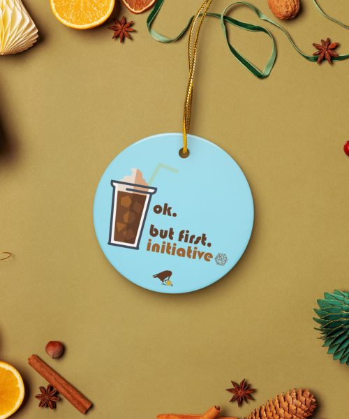 Roll Initiative Ceramic Ornament