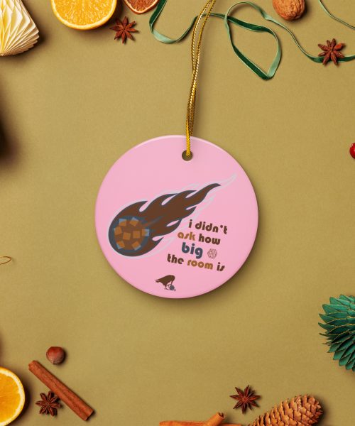 Fireball Ceramic Ornament