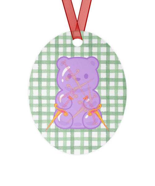 Adventure Bear Picnic Metal Ornaments