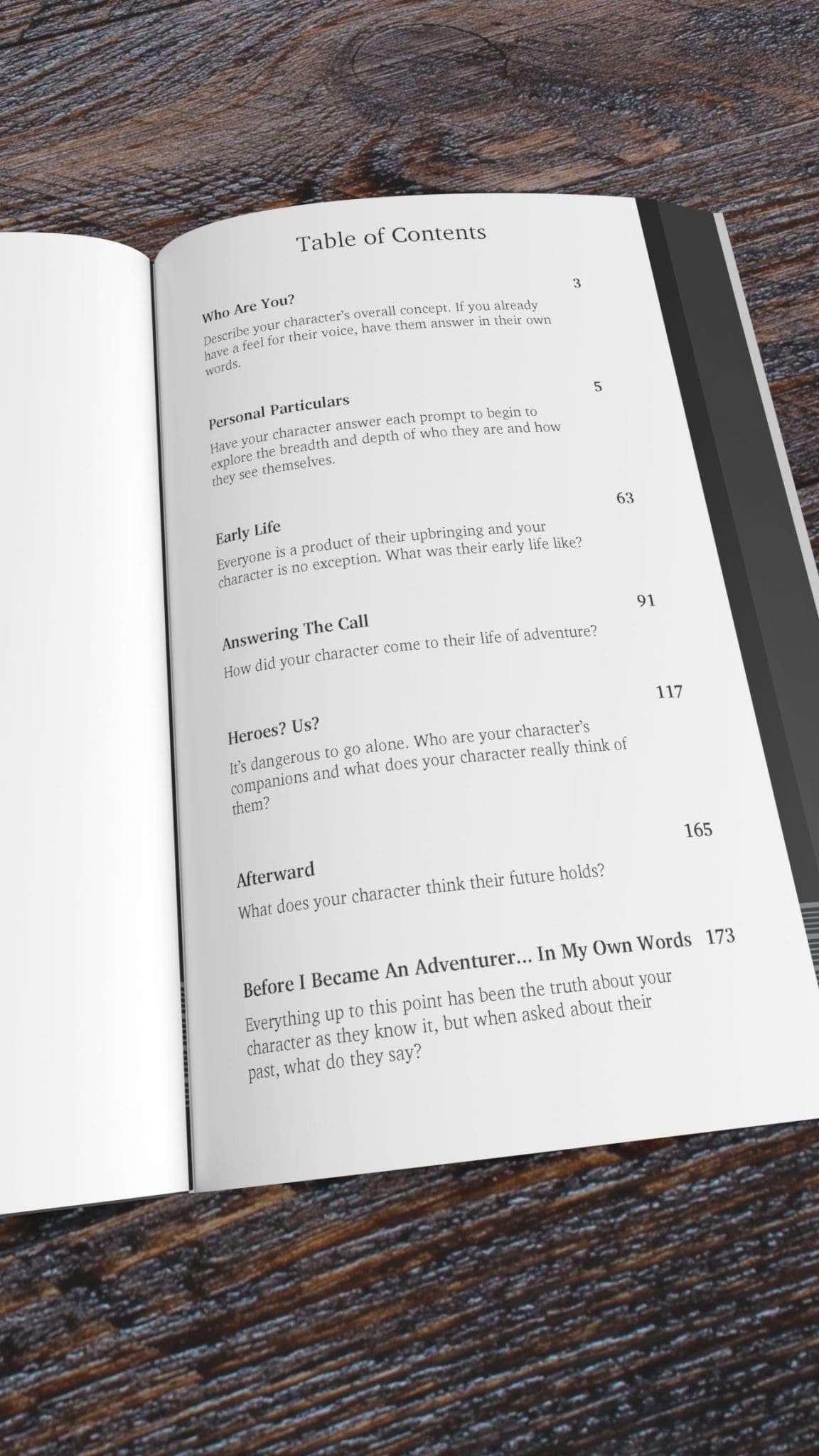 Character Prologue Journal (Red Edition) - Image 2