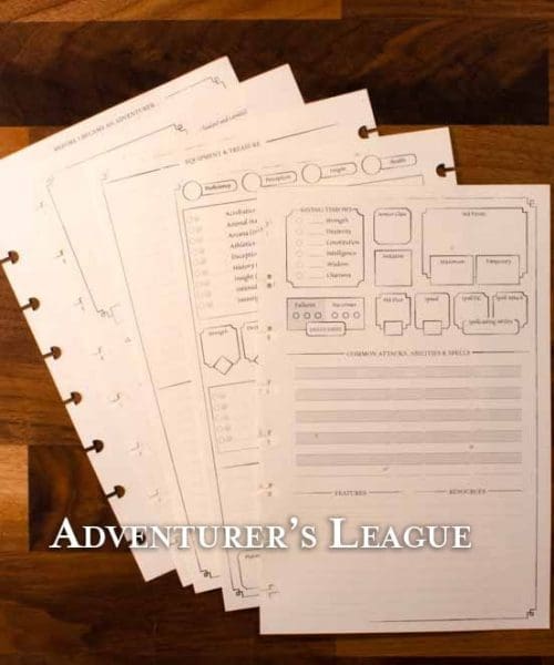D&D Adventurer's League Player Kit