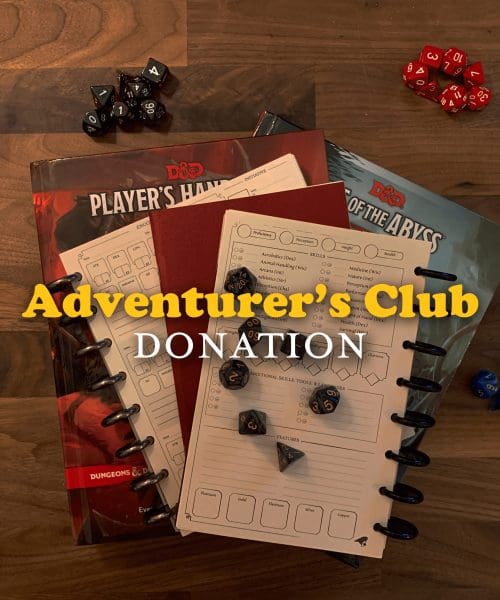 Adventurer's Club Donation