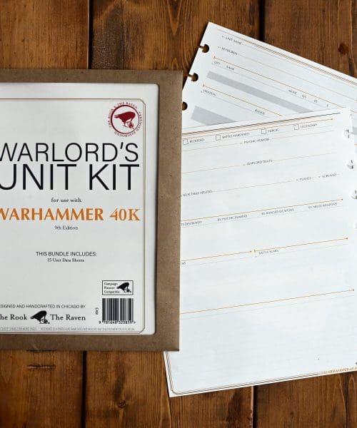 Vintage Warlord's Unit Kit for use with Warhammer 40k