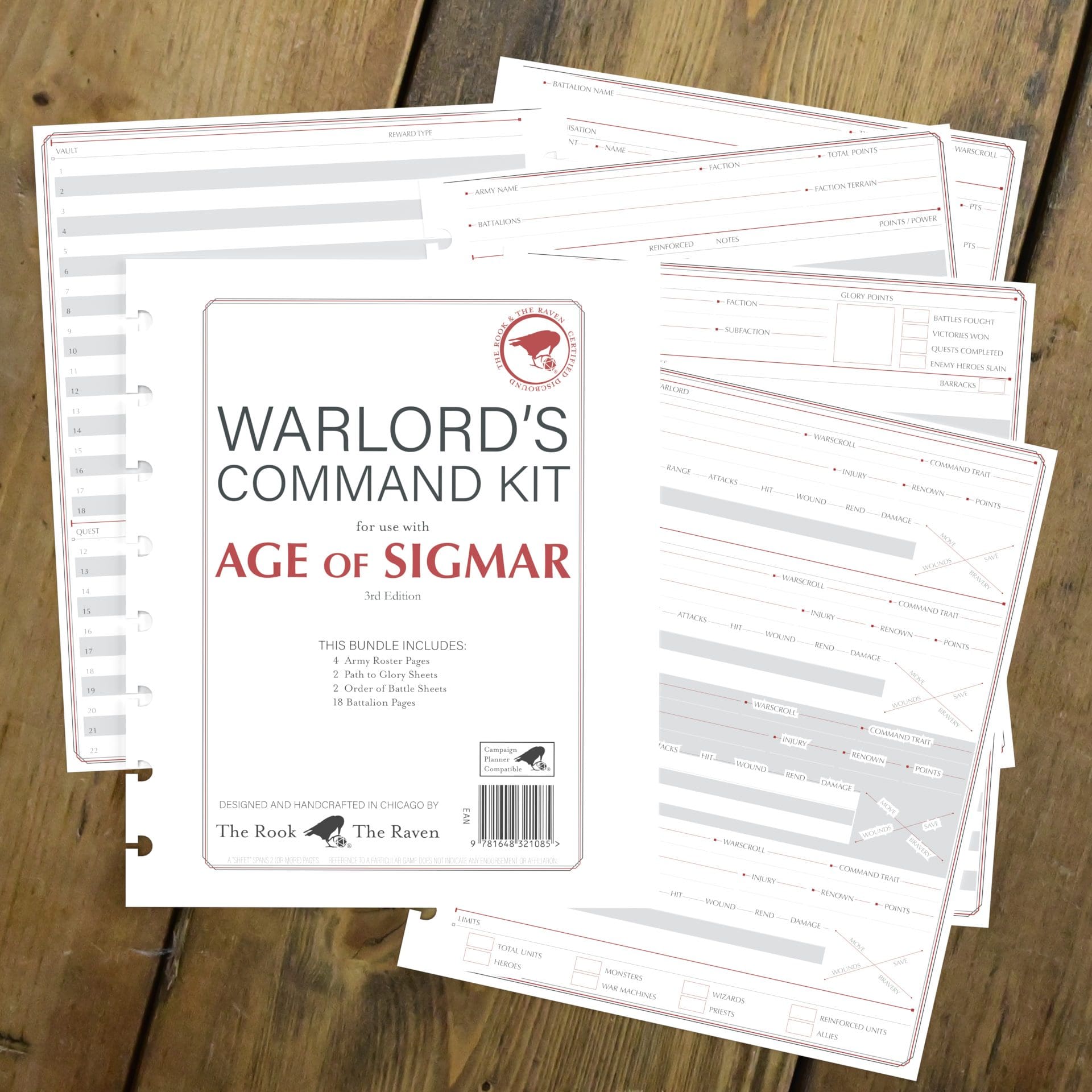 Vintage Warlord's Command Kit for use with Age of Sigmar