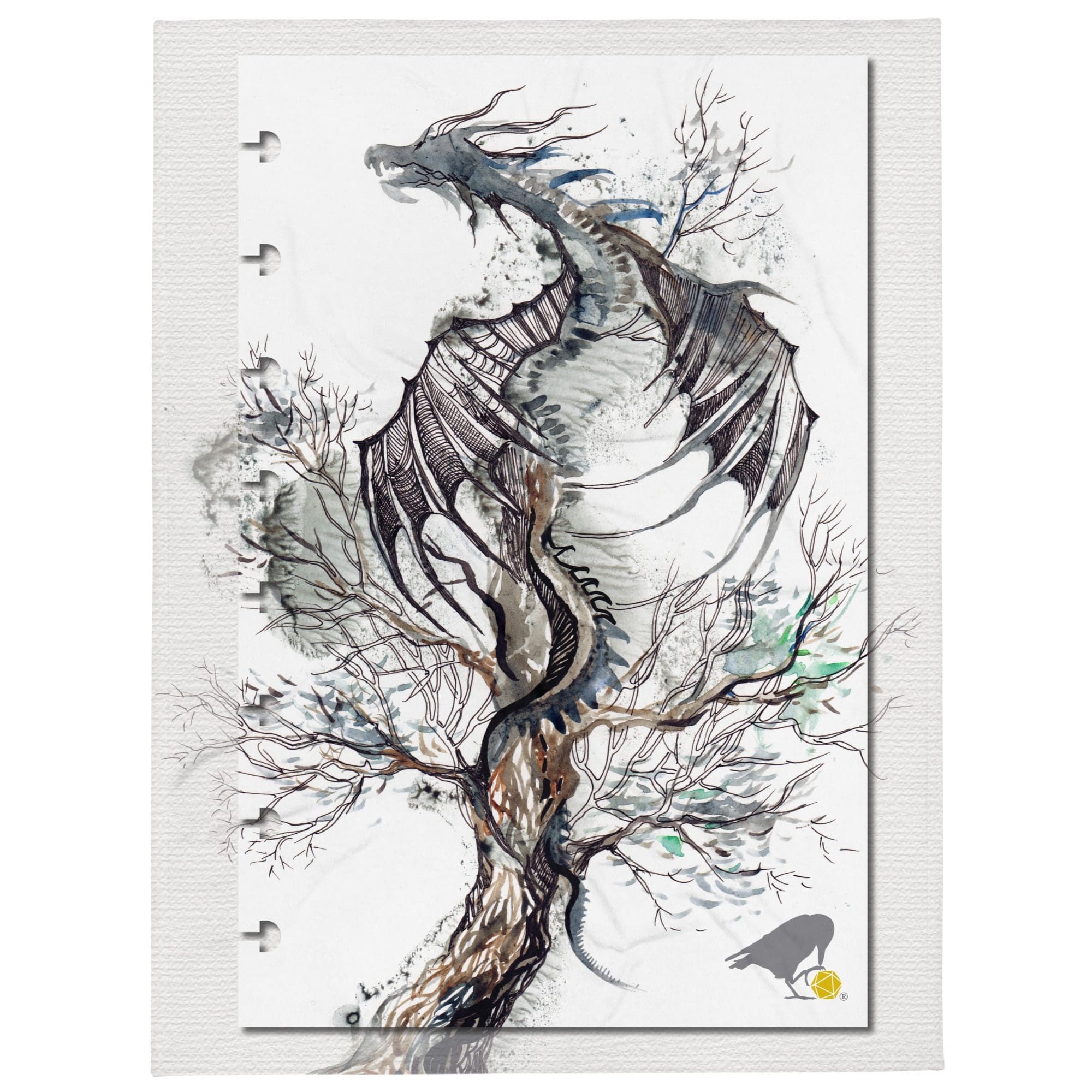 Throw Blanket: Woodwyrm (Watercolor Collection)