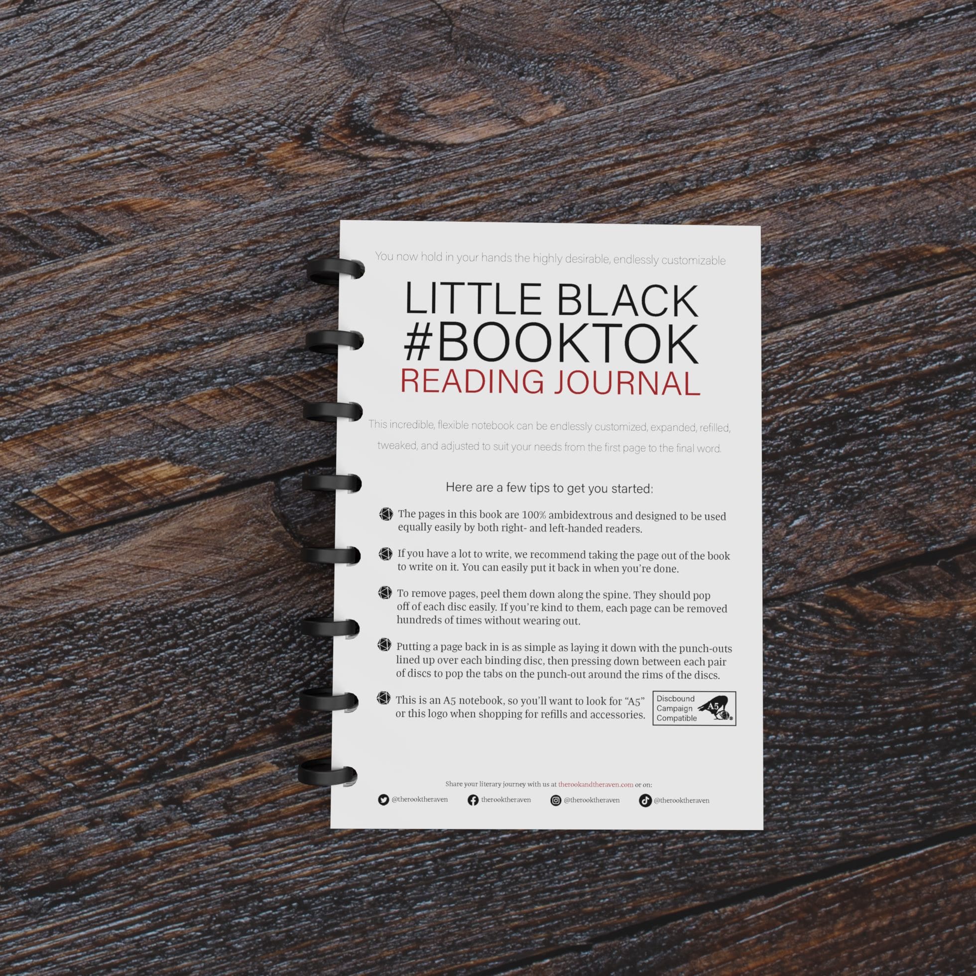 Little Black #Booktok Reading Journal