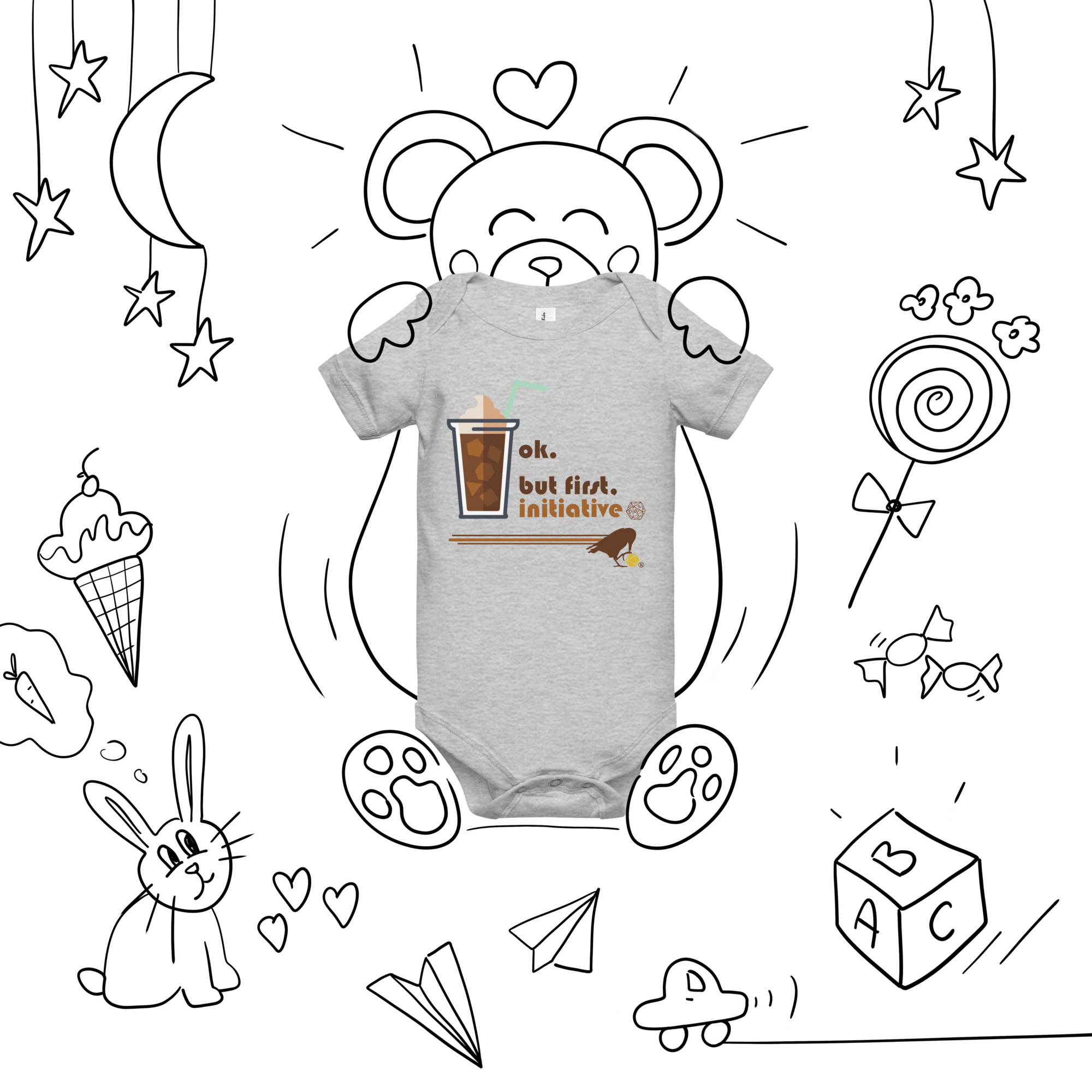 Roll Initiative Onesie - Image 3