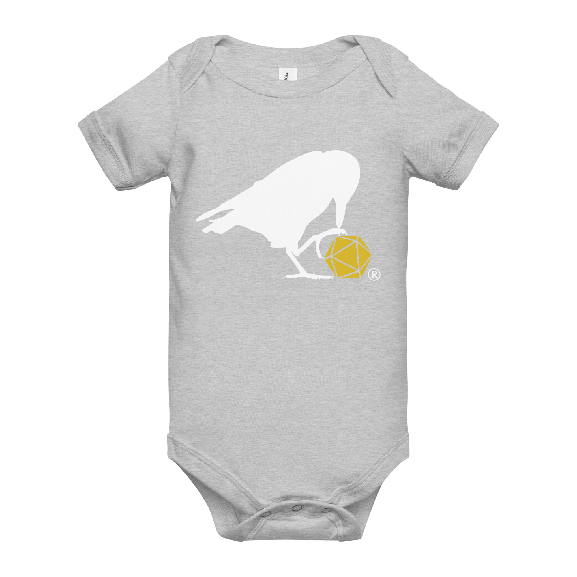 White Raven Logo Onesie - Image 4