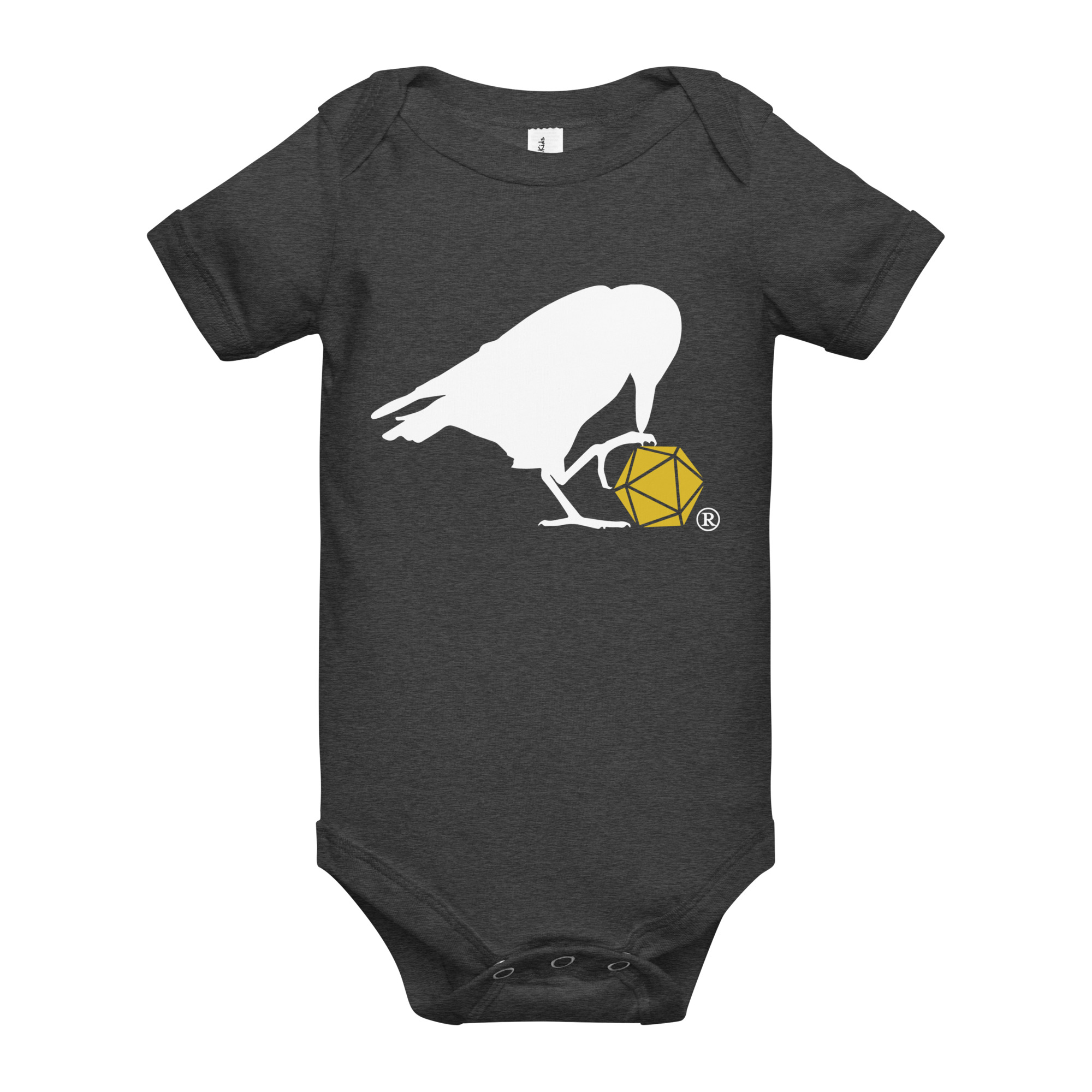 White Raven Logo Onesie - Image 2