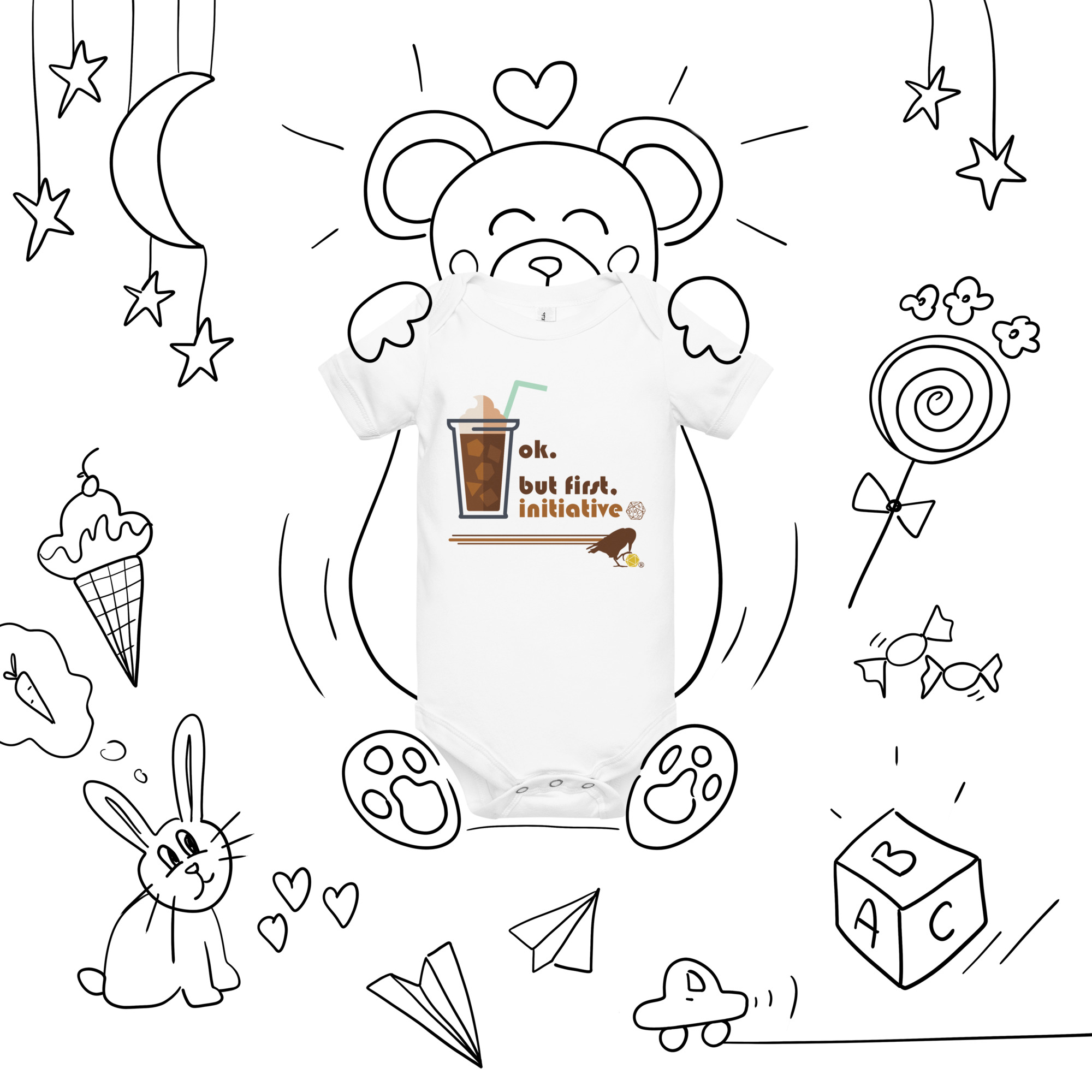 Roll Initiative Onesie - Image 4