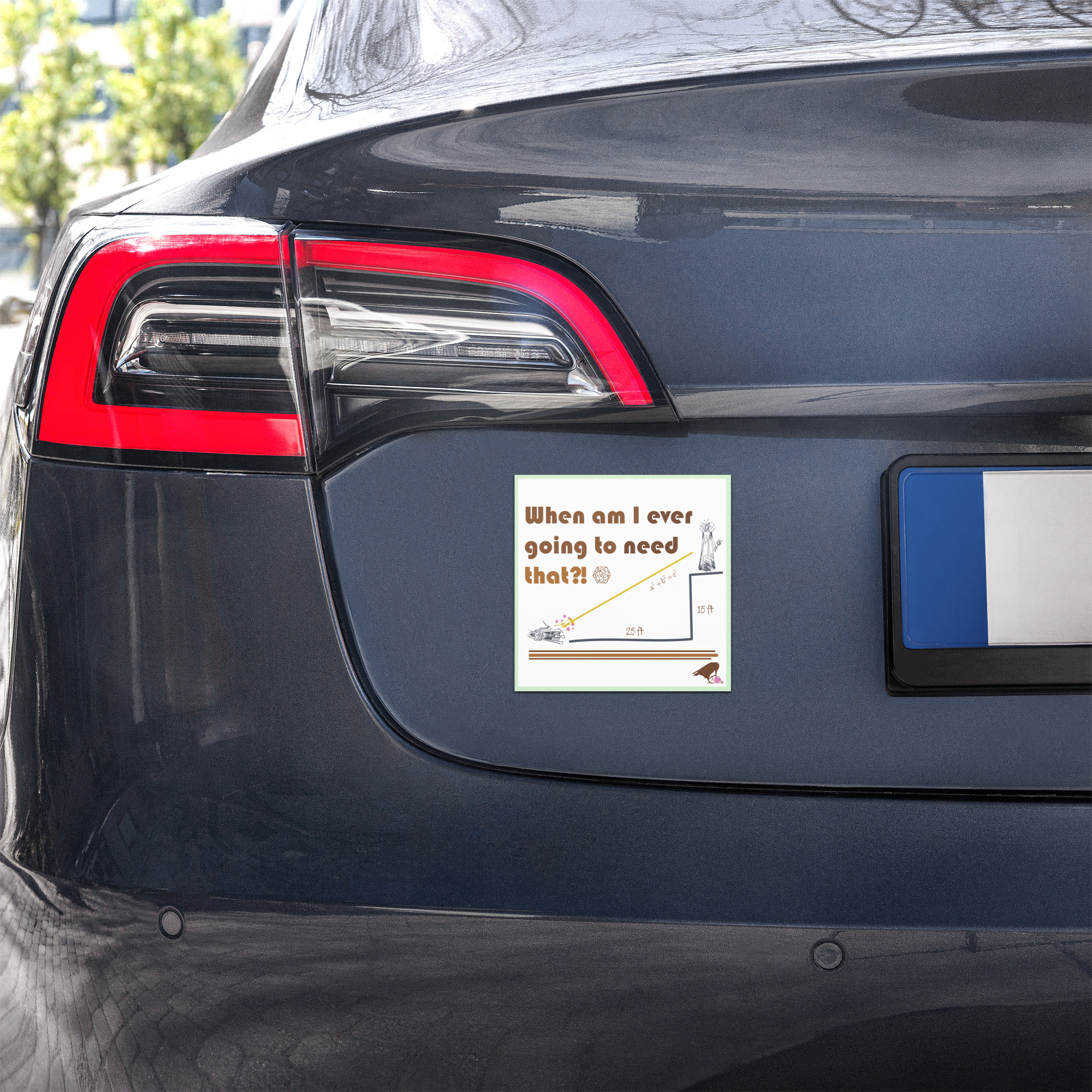 Pythagoras Car Magnet