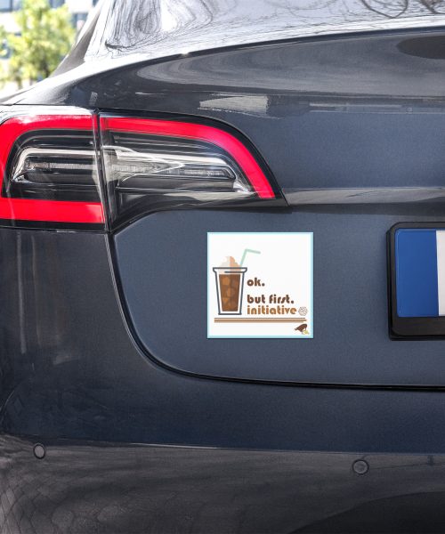 Roll Initiative Car Magnet