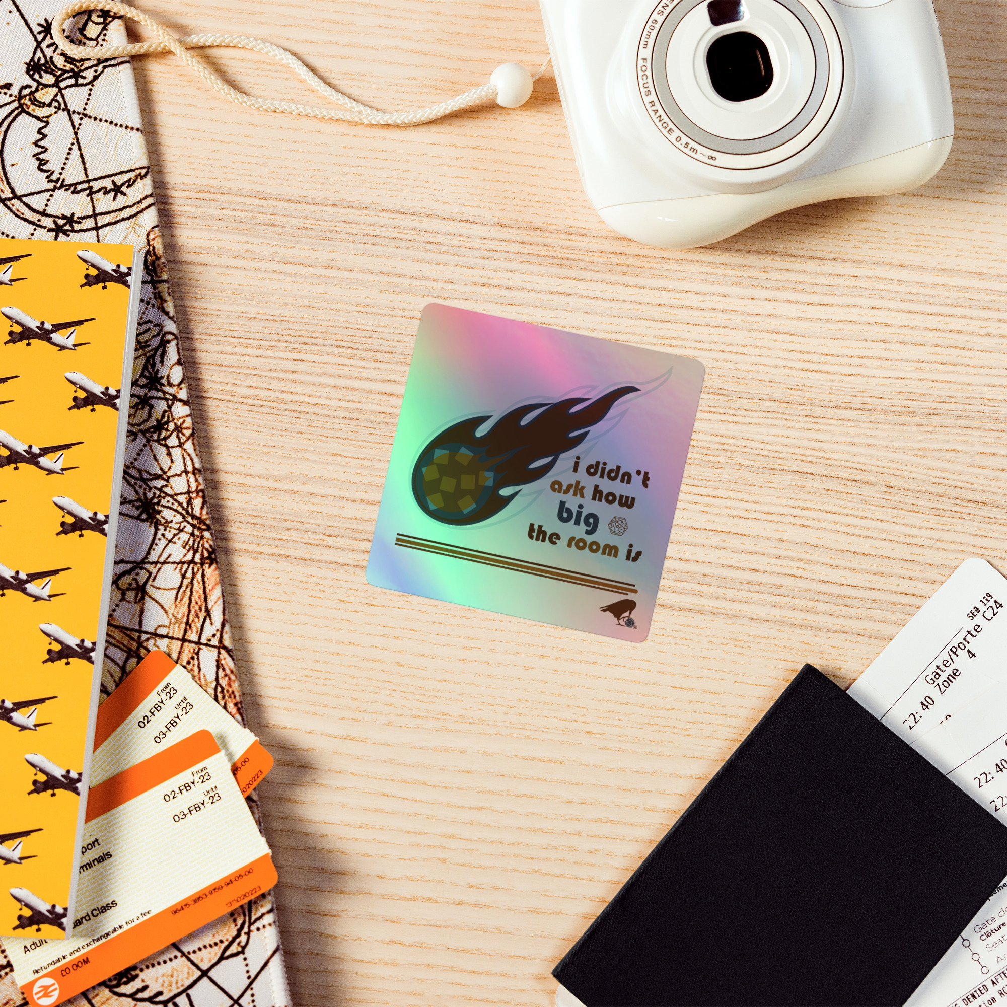 Fireball Holographic Sticker - Image 3