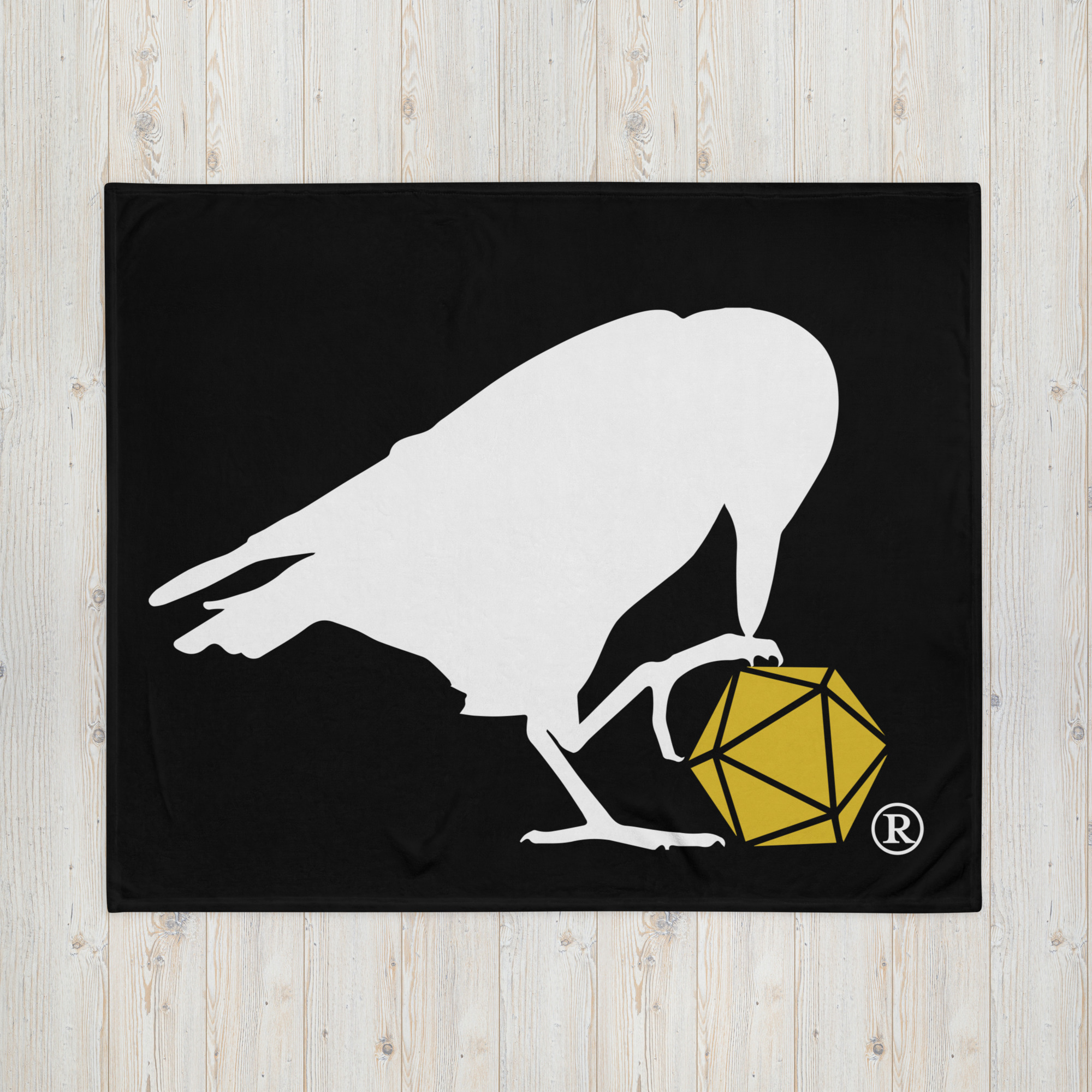 Raven Logo Fleece Throw