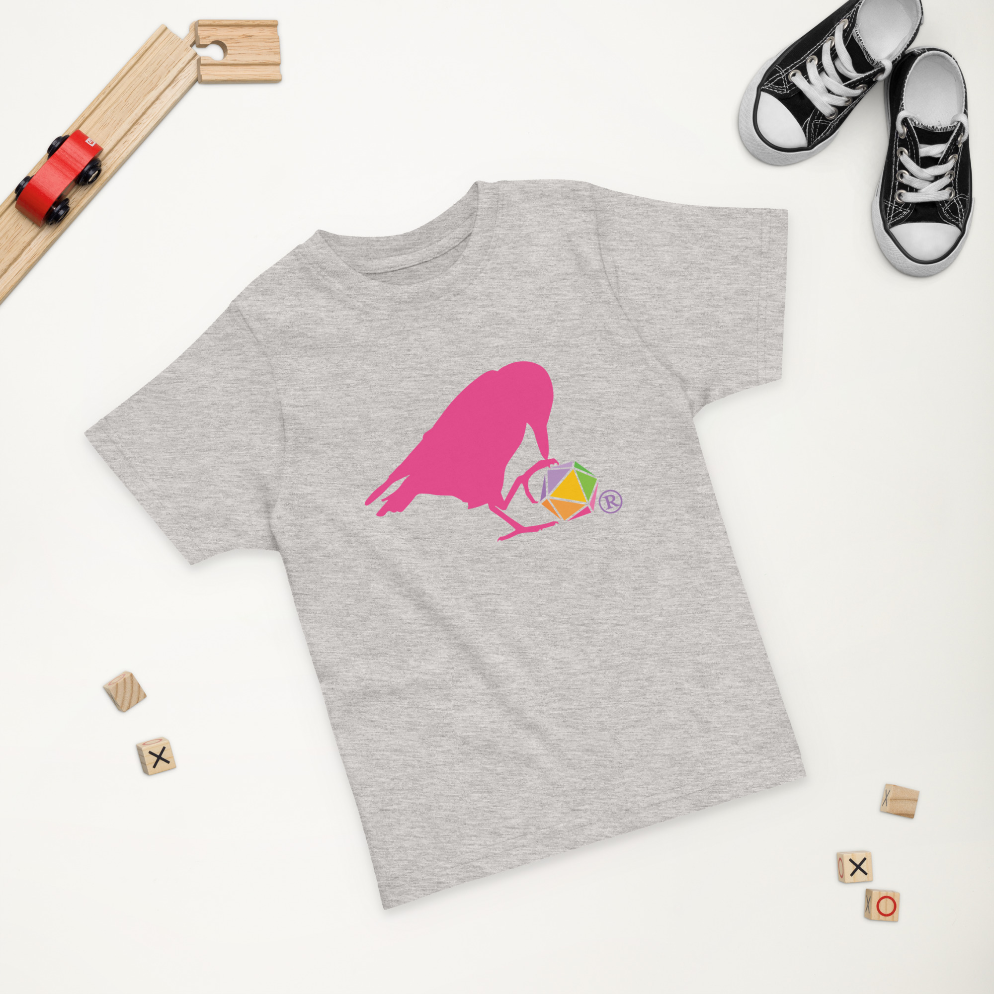 Pink Raven Logo Toddler Tee - Image 3
