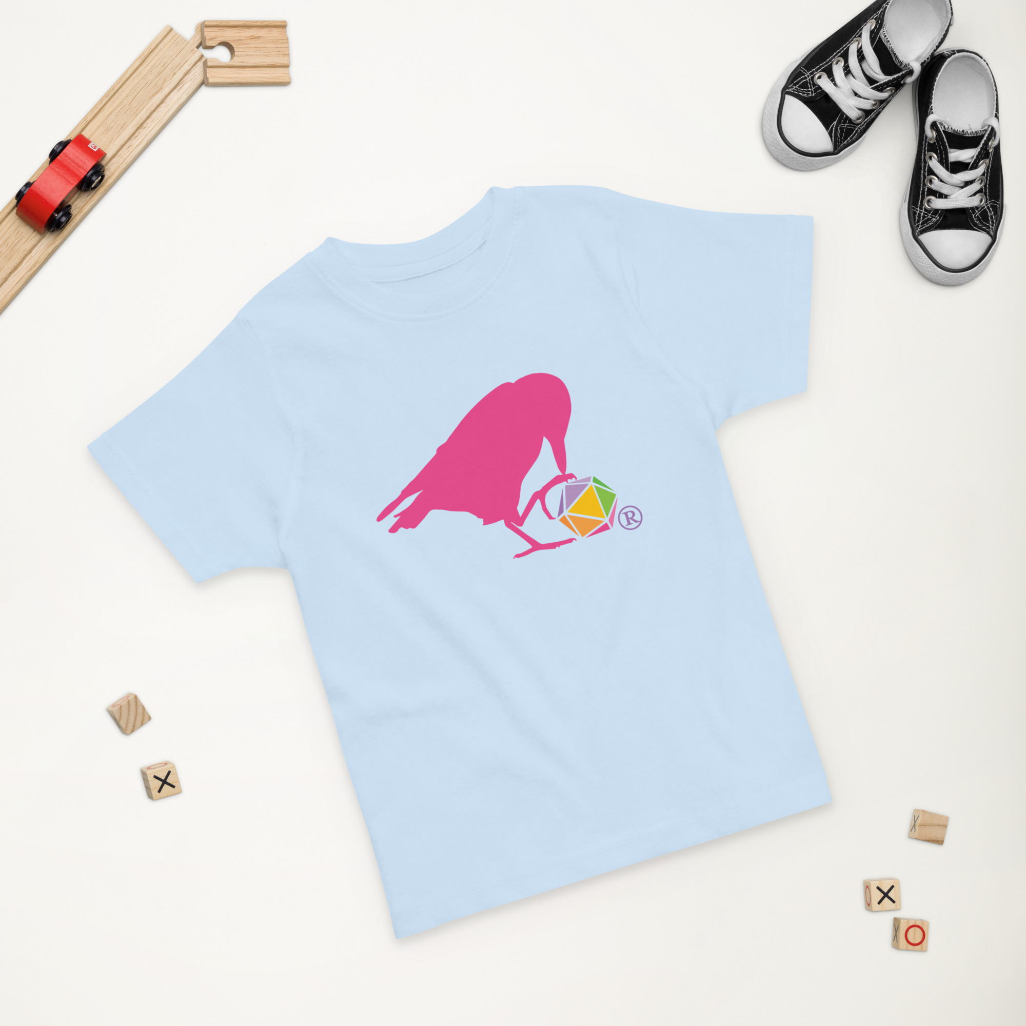 Pink Raven Logo Toddler Tee - Image 4
