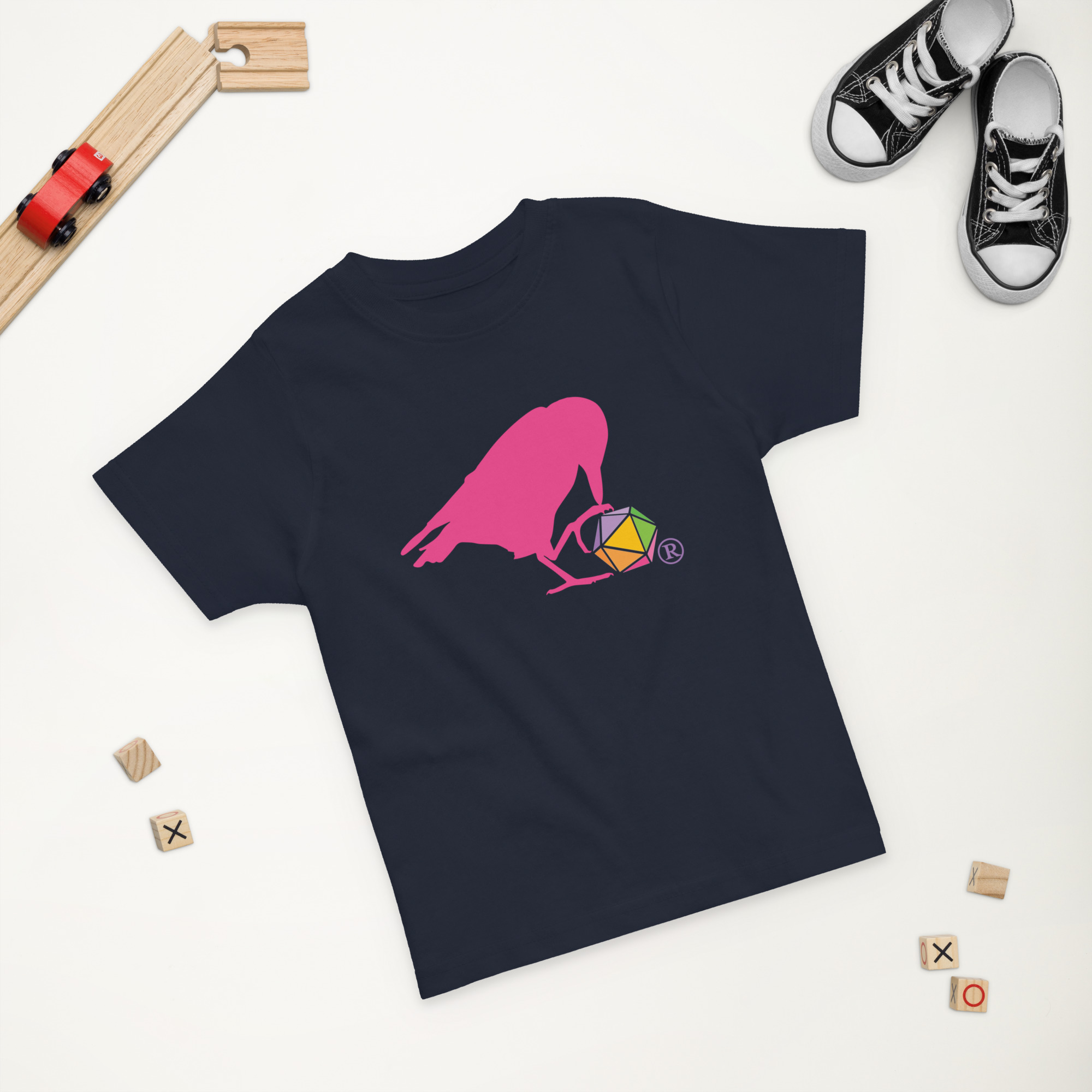 Pink Raven Logo Toddler Tee - Image 2