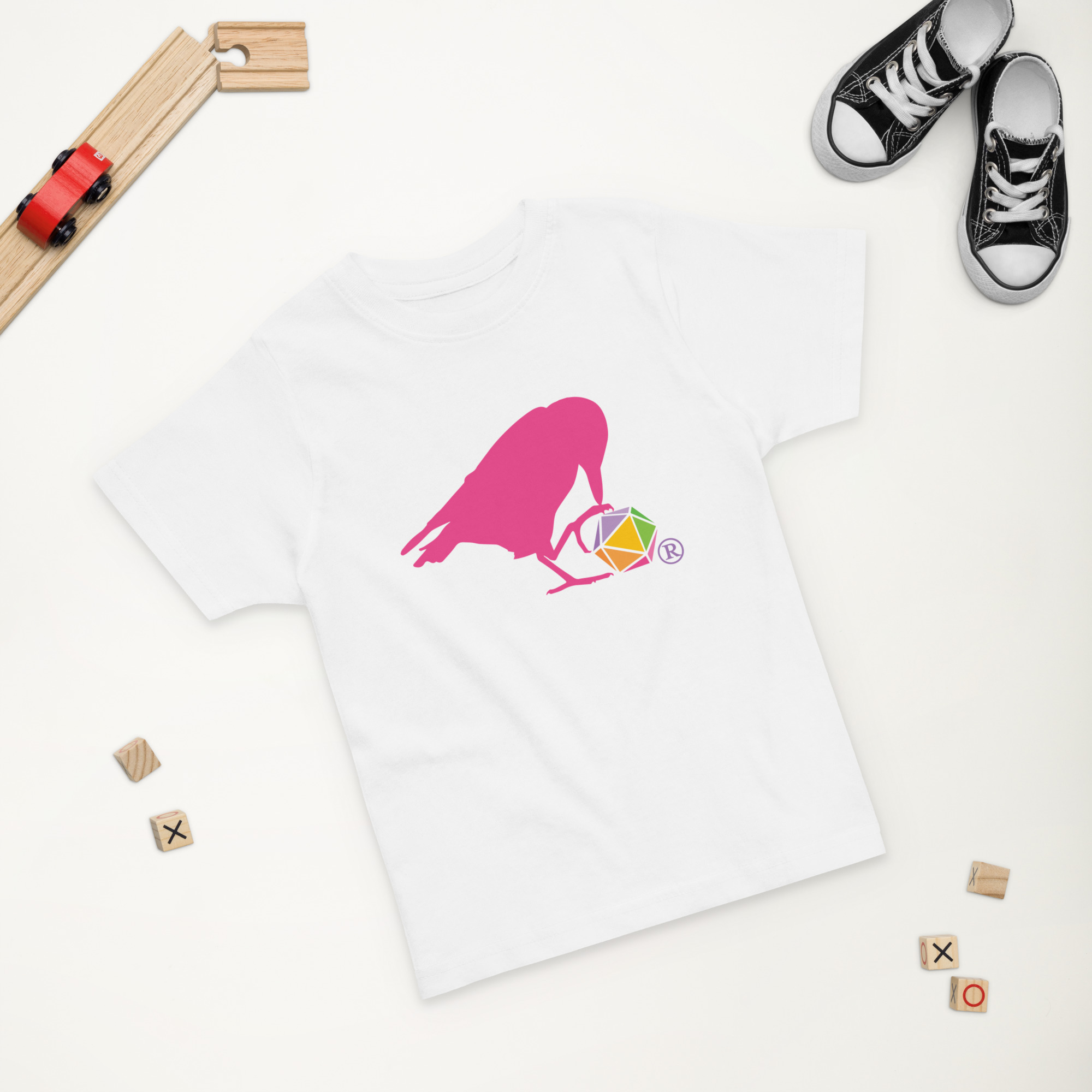 Pink Raven Logo Toddler Tee - Image 5