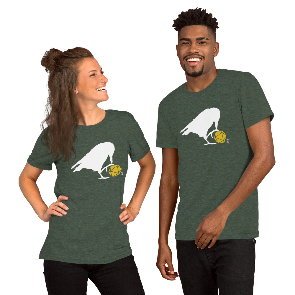 White Raven Logo Unisex Tee - Image 7
