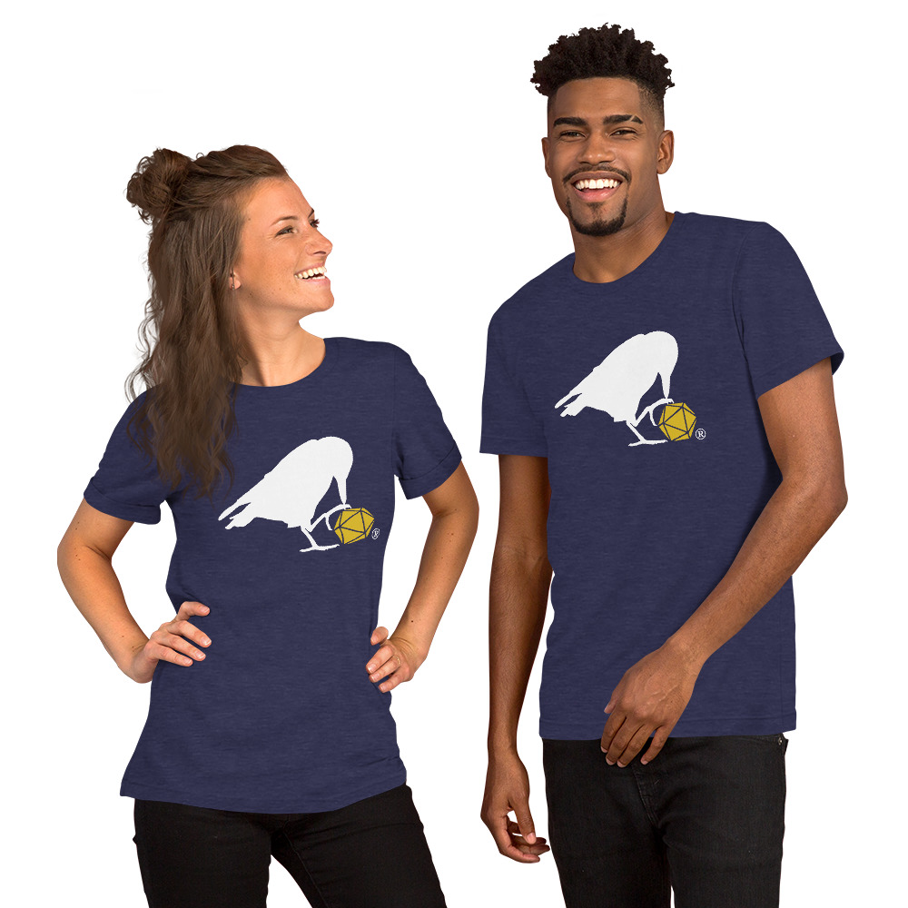 White Raven Logo Unisex Tee - Image 4