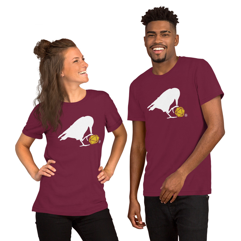 White Raven Logo Unisex Tee - Image 5