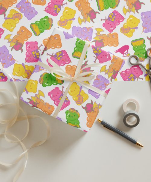 Bag o' Bears (Large Print) Gift Wrap Sheets