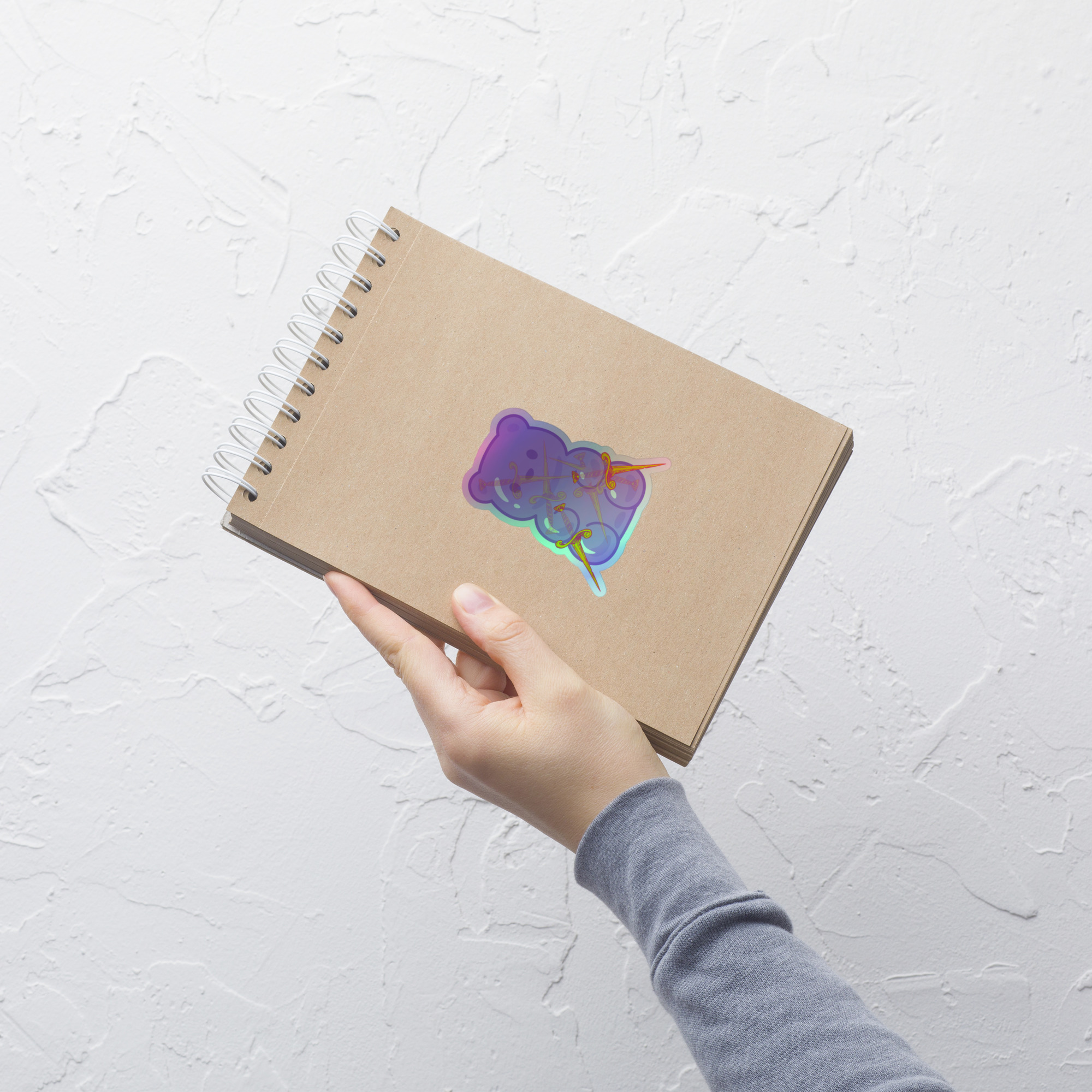 Adventure Bear Holographic Sticker - Image 2