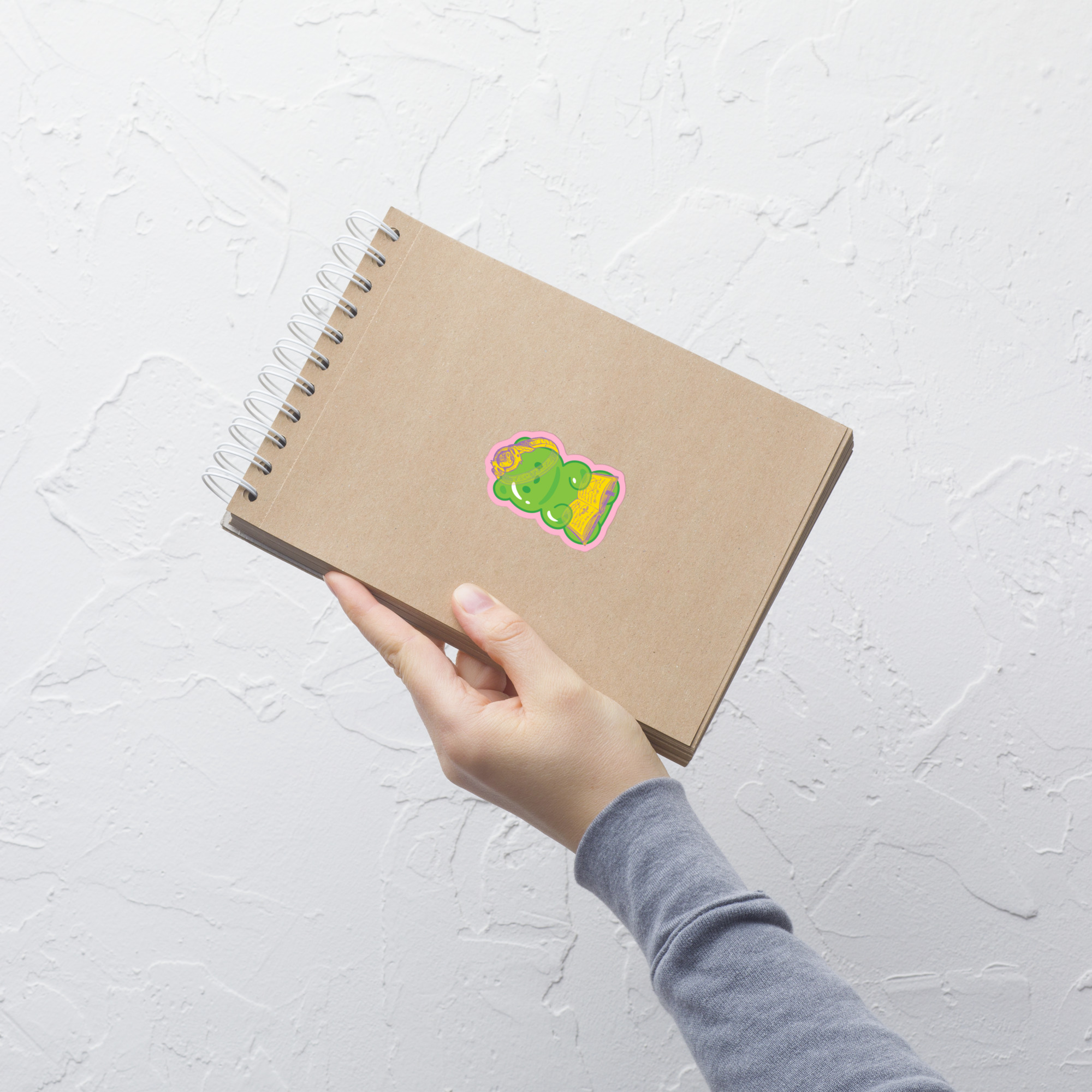 Adventure Bear Sticker with Contrasting Border - Image 7