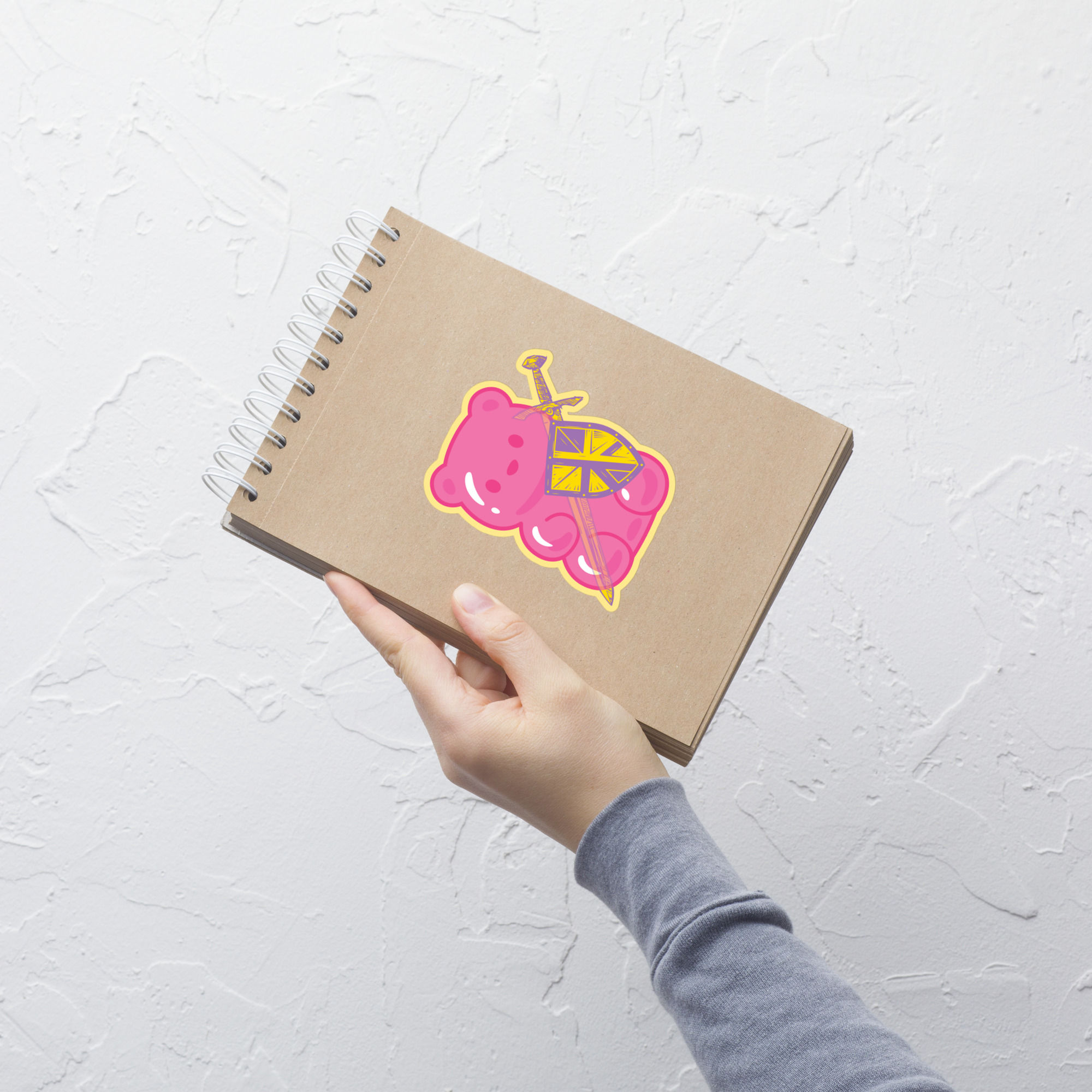 Adventure Bear Sticker with Contrasting Border - Image 18