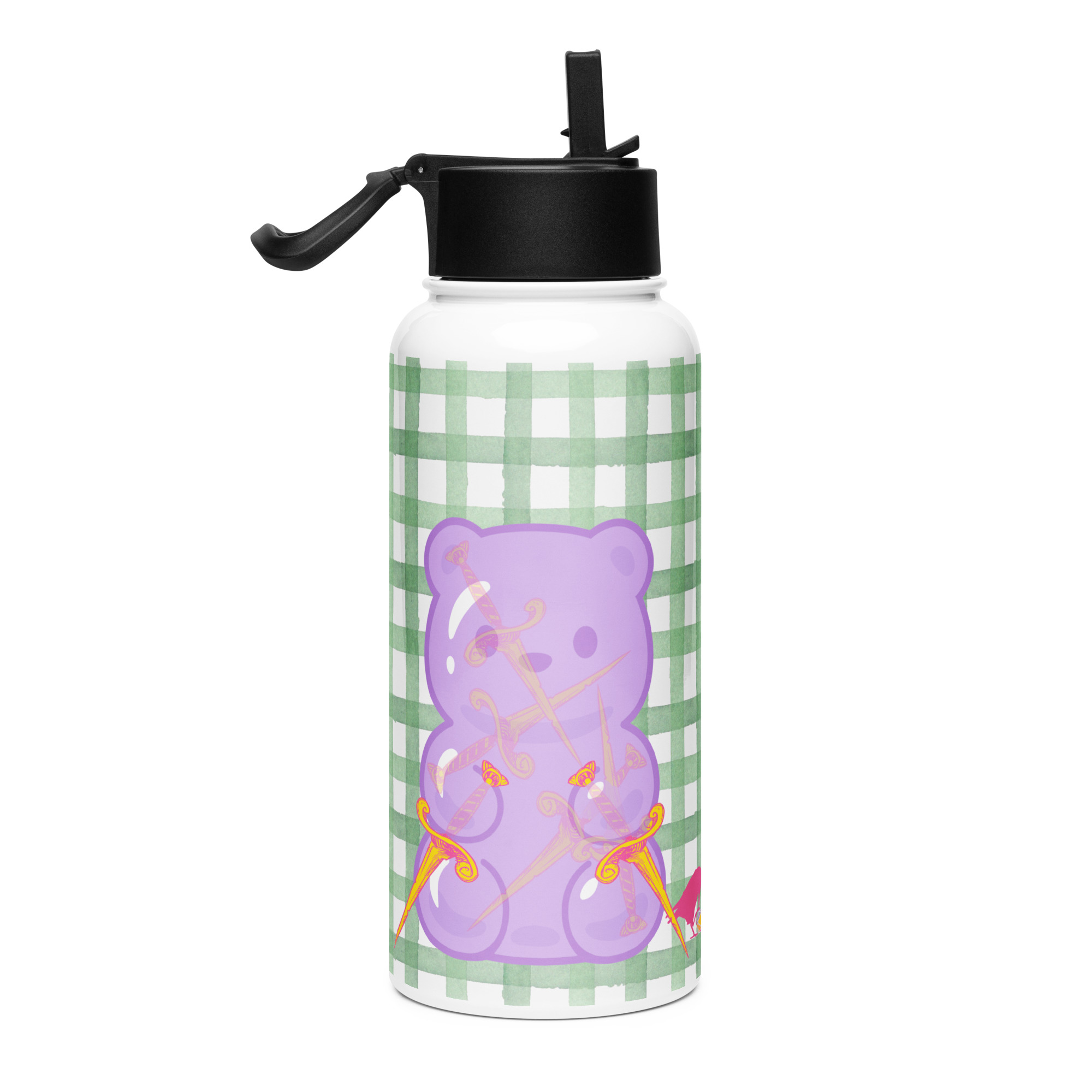 Adventure Bear Picnic Stainless Water Bottle - Image 4