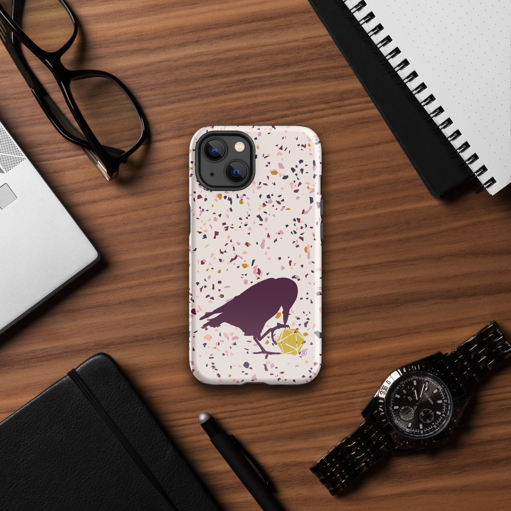 Raven Logo Tough Phone Case for iPhone® - Image 9