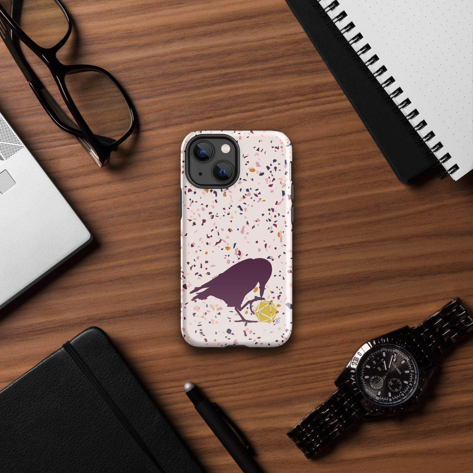 Raven Logo Tough Phone Case for iPhone® - Image 8